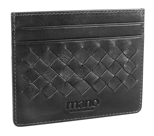 Портмоне для кредитных карт, черный Mano "Don Luca" M191945001