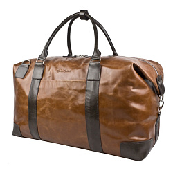 Кожаная дорожная сумка Fidenza Premium cog/brown Carlo Gattini 4036-03