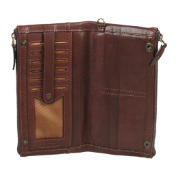 Барсетка коричневая Gianni Conti 912211 dark brown