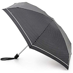 Женский зонт Tiny-2 черный Fulton L501-2248 ClassicStripe