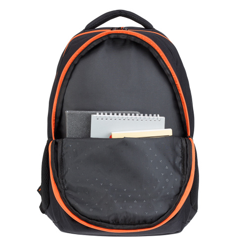 Рюкзак TORBER CLASS X, черный с оранжевой вставкой T5220-22-BLK-RED-M