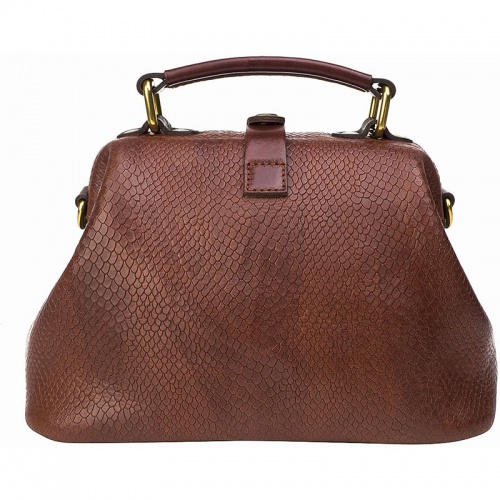 Женская сумка коньяк Alexander TS W0013 Cognac Piton Brown