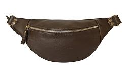 Кожаная поясная сумка Belfiore brown Carlo Gattini 7003-04