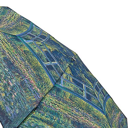 Женский зонт механический зелёный Fulton L794-2349 Monet