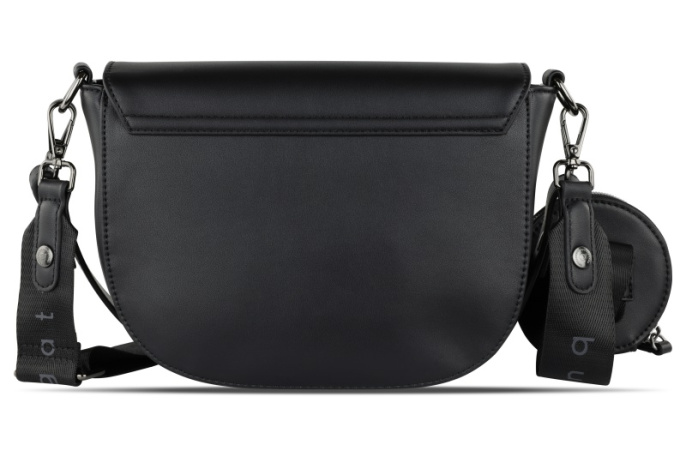 Сумка наплечная женская BUGATTI Almata, с кошельком, чёрная 49665801