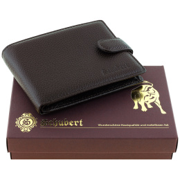 Портмоне горизонтальное тёмно-коричневое SCHUBERT g010-101/02