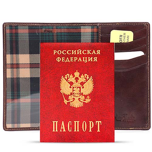 Обложка для паспорта коричневая Tony Perotti 273435/2