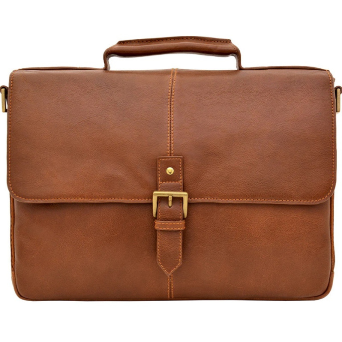 Кожаный портфель Hidesign CHARLES-03 TAN