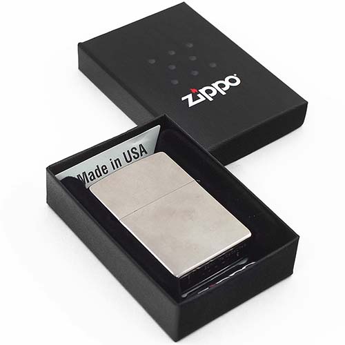 Зажигалка Classic с покр. Black Ice серебристая Zippo 28802 GS