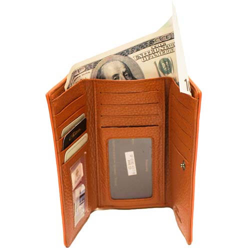 Женский кошелёк оранжевый Giorgio Ferretti 018C-A401-B orange GF