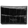 Визитница чёрная. Кожа КРОКОДИЛА Др.Коффер S14024