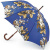 Женский зонт трость Kensington-2 синий Fulton L056-2638 AntiqueRoseBlue