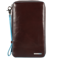 Мульти-портмоне на молнии коричневое Piquadro PP3246B2/MO
