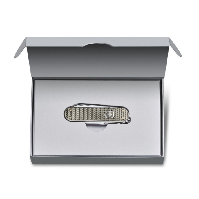 Нож-брелок Victorinox Classic SD Precious Alox "Infinite Grey", 58 мм 0.6221.4031G