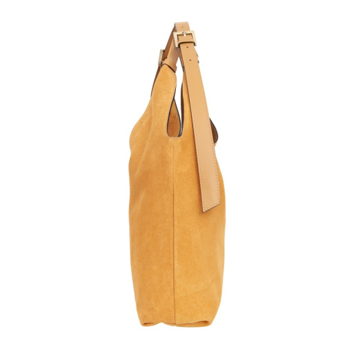 Женская сумка, желтая Sergio Belotti 60203 yellow velour