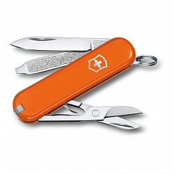 Нож-брелок, 58 мм, 7 функций, оранжевый Victorinox 0.6223.83G GS