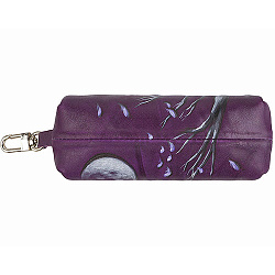 Ключница фиолетовая с росписью Alexander TS «Сова»