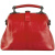Женская сумка-саквояж красная с росписью Alexander TS Фрейм «Апельсины»