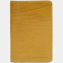 Обложка для паспорта, желтая Alexander TS PR006 Yellow