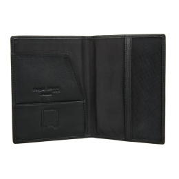 Обложка для паспорта черная Sergio Belotti 2464-02 denim black