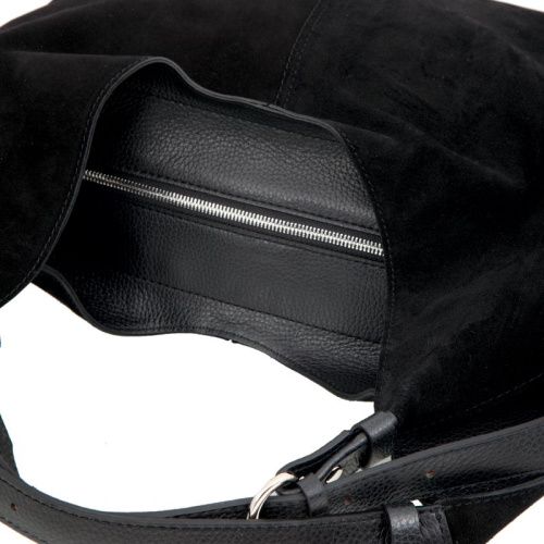 Женская сумка, черная Sergio Belotti 60203 black velour