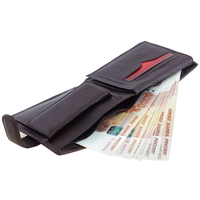 Портмоне горизонтальное тёмно-коричневое SCHUBERT g010-101/02