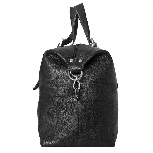 Кожаная дорожная сумка, черная Carlo Gattini 4013-01