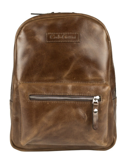 Женский кожаный рюкзак, темно-коричневый Carlo Gattini 3040-02