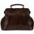 Женская сумка-саквояж коричневая с росписью Alexander TS Медиум Фрейм «Чешир на ветке»