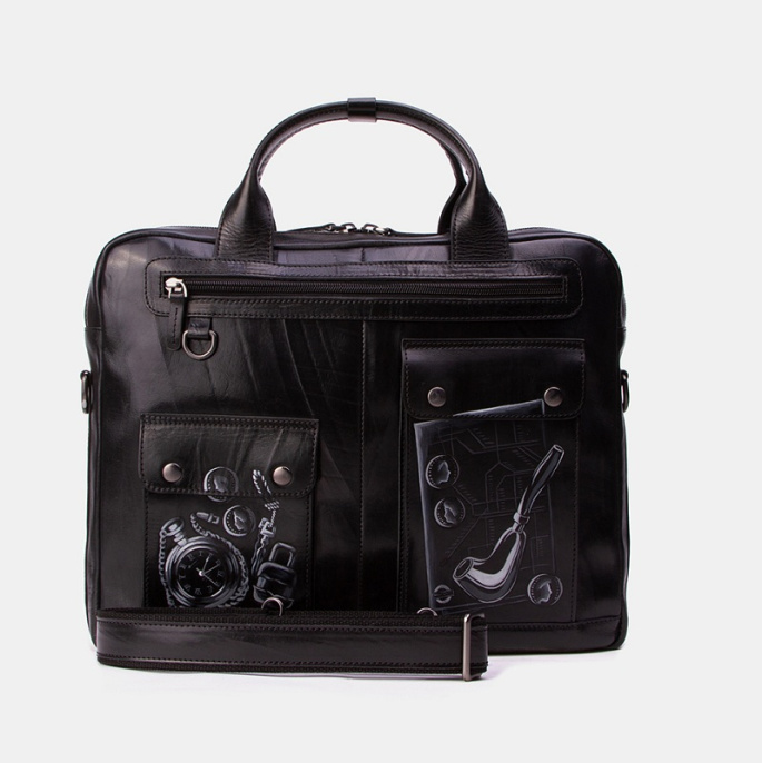 Портфель черный Alexander TS PF0019 «Шерлок»