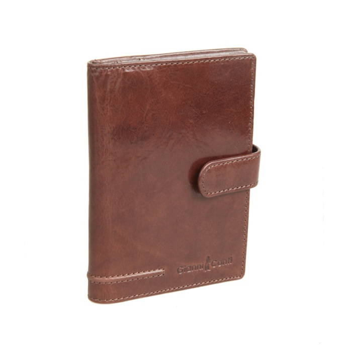 Обложка для автодокументов и паспорта коричневая Gianni Conti 708454 brown