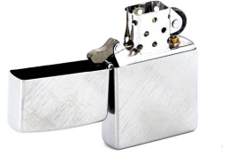 Зажигалка Classic с покр. Brushed Chrome серебристая Zippo 28182 GS