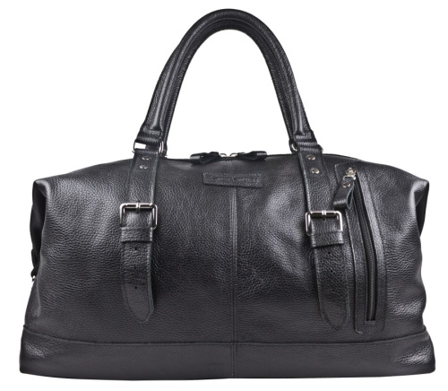 Кожаная дорожная сумка Campora black Carlo Gattini 4019-01