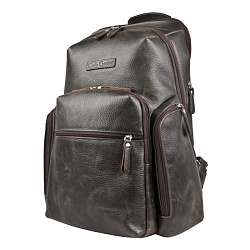 Кожаный рюкзак Bertario brown Carlo Gattini 3102-04