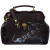 Женская сумка с росписью Alexander TS Фрейм Медиум «Знакомство» на коричневом