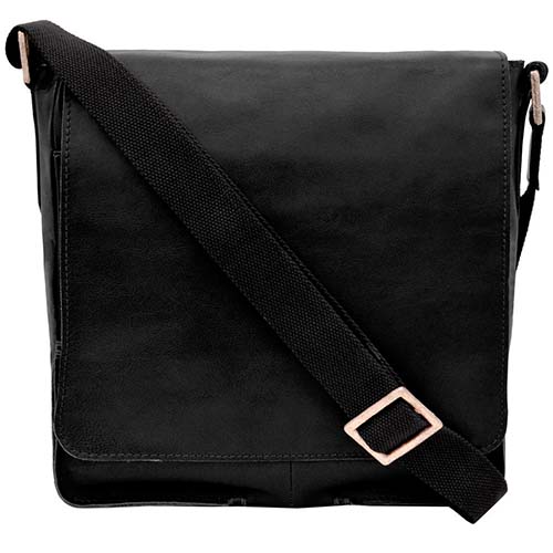 Мужская сумка для документов чёрная Hidesign FRED-01 BLACK
