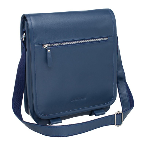 Кожаная сумка через плечо Denston Dark Blue Lakestone 957087/DB