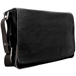 Мужская сумка для документов чёрная Hidesign FRED-02 BLACK