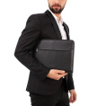 Мужская кожаная папка Orland Black Lakestone 968136/BL