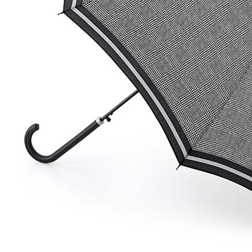 Женский зонт трость Riva серый Fulton L065-2244 PowStripe