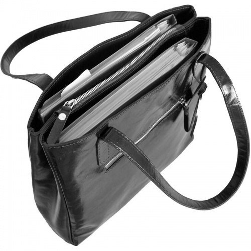 Кожаная женская сумка Vietto black Carlo Gattini 8008-01