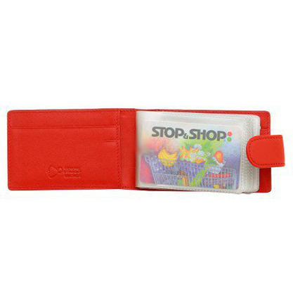 Визитница красная. Кожа СКАТА Др.Коффер S14029