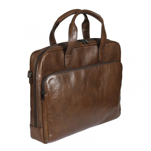 Бизнес-сумка коричневая Sergio Belotti 6009 milano brown