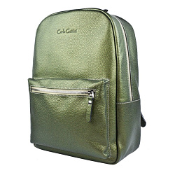 Женский кожаный рюкзак Albiate Premium gold kiwi Carlo Gattini 3103-59