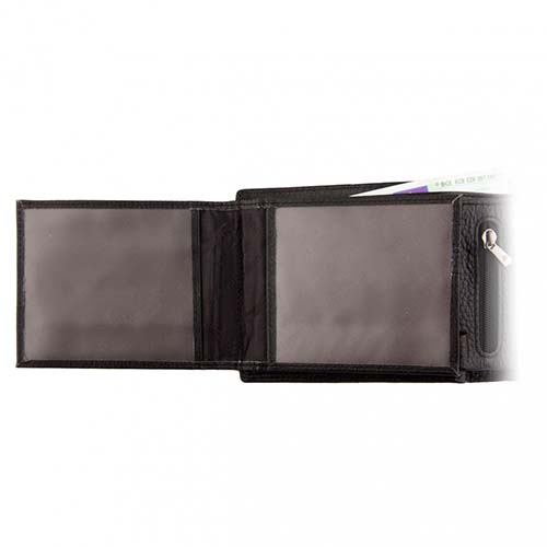 Мужской кошелёк чёрный Giorgio Ferretti 00014-3 black GF