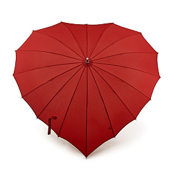 Зонт женский трость Fulton L909-024 Red (Сердце)